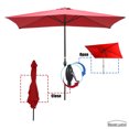 Boyel Living 10 x 6.5ft Rectangular Market Umbrella Patio Umbrella
