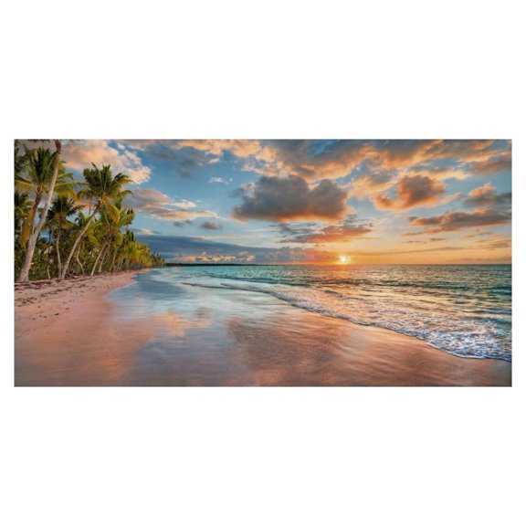 Global Gallery's 'Beach in Maui, Hawaii, at sunset' By Pangea Images Unframed Giclee on Paper Print