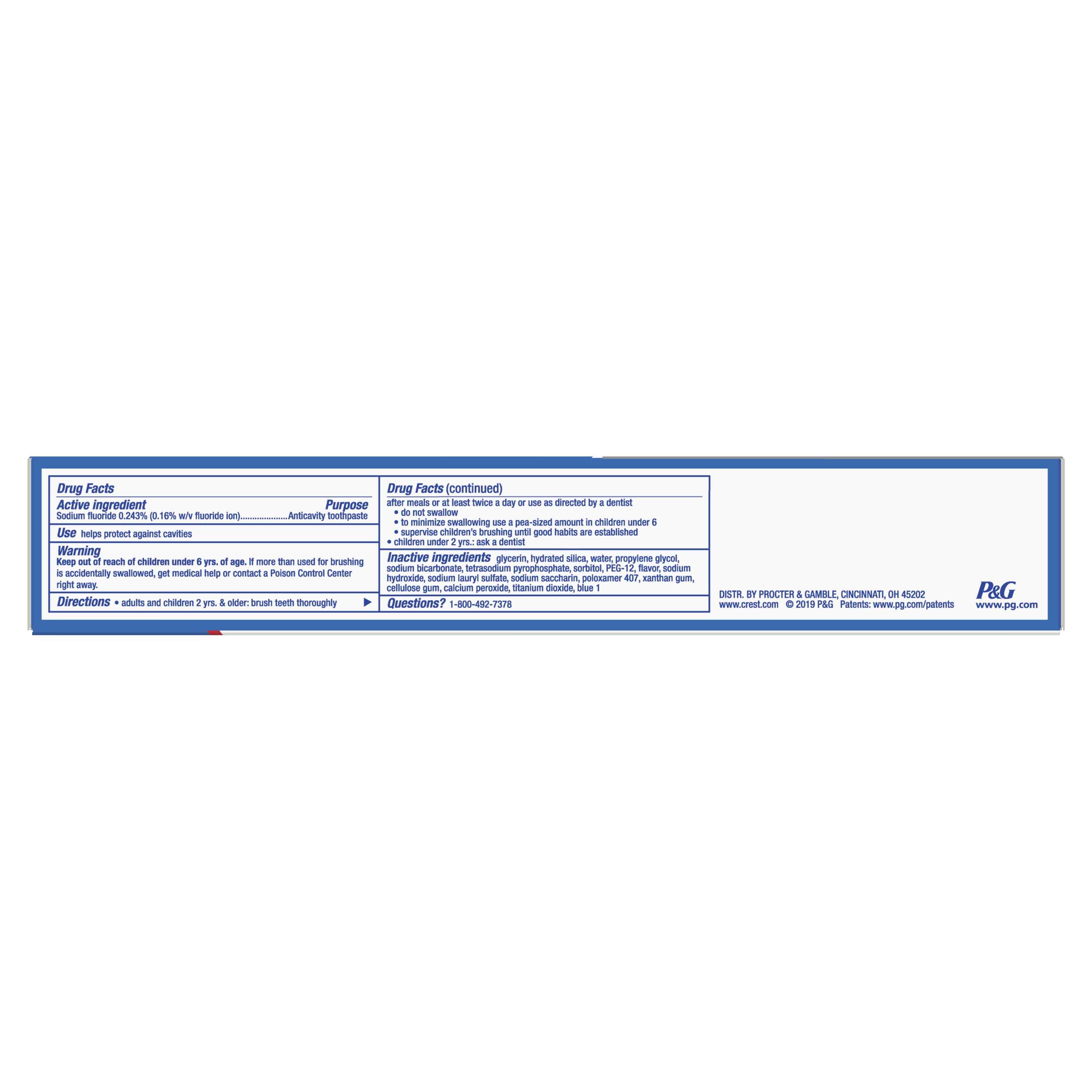 Crest 5.7 Oz. Baking Soda & Peroxide Whitening Toothpaste, 2 Pack