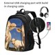 thumbnail image 2 of Easygdp Cows Cattles Mochila para Laptop de Viaje con Puerto USB, Mochila para Laptop con Puerto de Carga USB para Mujeres y Hombres, 2 of 7