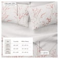 thumbnail image 3 of Floral Quilt Set - Lightweight, Soft, All-Season - 3-Piece Reversible Spring Bedding Set (Full / Queen, Cherry Blossom), 3 of 6