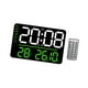 thumbnail image 4 of Reloj de pared multifuncional, despertador, temporizador, horario, fecha, semana, brillo automático. Luz verde, 4 of 9