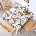 thumbnail image 2 of Golden Retriever Square Tablecloth,Waterproof Square Table Cover,Wipeable Spillproof Washable Table Cover for Home Kitchen Party Decor 52"x52"(132x132cm), 2 of 6