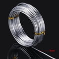 thumbnail image 2 of Aluminum Wire, Wire Armature, Bendable Metal Craft Wire for Making Dolls Skeleton DIY Crafts (1 Roll,Silver,10 M X 3 mm) 10 m x 3 mm Silver, 2 of 7