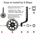thumbnail image 4 of Training Wheels for 12-20 inch Bike, Bicycle Stabiliser Mounted Kit, 4 of 7