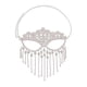 thumbnail image 2 of Cadena de cara de velo Yinane Headwear Rhinestone Plata, 2 of 7