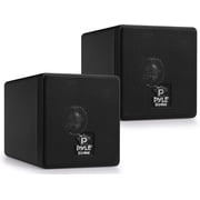 Pyle Home® 3" 100-watt Mini-cube Bookshelf Speakers (black)