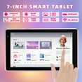 thumbnail image 2 of 7 inch Tablet Android 15 Tablets, 6GB RAM 32GB ROM 1TB Expandable, Quad-Core Processor Tablet PC, WiFi6, 3000mAh Battery, Bluetooth, 1024 x 600 IPS Touch Screen, 2+5MP Dual Camera, GMS, Pink, 2 of 7