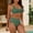 Army Green, variant on Bikini Sets for Women - Women Vintage Swimsuit Two Piece Retro Ruched High Waist Print Bikini Set Black Xl