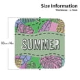 thumbnail image 2 of Leather Coasters with Heat-resistant for Drinks, Summer Cup Coasters Cup Pad Mat for Tabletop Protection, Coffee Table, Office Desk and Housewarming Gift, 2 of 5