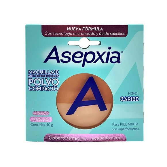 Maquillaje en polvo Asepxia anti imperfecciones caribe 10 g