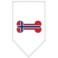 thumbnail image 4 of Pet and Dog Bandana Screen Printed, "Bone Shaped Norway Flag", 4 of 10