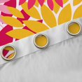 thumbnail image 4 of Manfei Flower Floral Curtains and Drapes (38x45),Boho Dahlia Blackout Curtains for Bedroom,Pink Yellow Red Curtains Pack of 2 (38x45),Ultra Soft Bedroom Decoration, 4 of 6