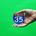 thumbnail image 2 of Iowa Interstate Patch I-35 Sign Embroidered Iron On, 2 of 2
