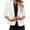 Brilliant White, variant on luvamia Blazer Jackets for Women Open Front 3/4 Sleeve Casual Work Office Blazers with Pockets Khaki Size XL Fit Size 16 Size 18