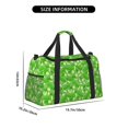 thumbnail image 3 of Fotbe Green Cucumber Bolsa de Viaje con Estampado, Bolsa de Fin de Semana para Mujer con Compartimento para Zapatos, Bolsa de Gimnasio con Bolsillo Húmedo, 3 of 7