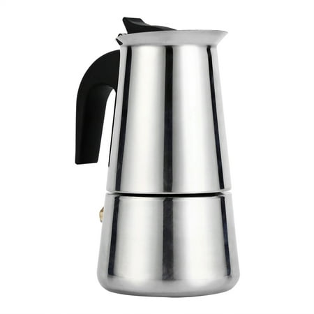

100ml/200ml/300ml/450ml stainless steel moka pot coffee maker stovetop coffee maker home office use [300ml]