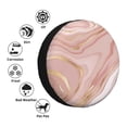 thumbnail image 4 of Pofeuu Rose Gold Glitter Splatter Print Spare Tire Wheel Cover for Car Truck SUV Camper Universal Fit Spare Tire Cover RV Spare Tire Covers-17 inch, 4 of 6