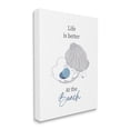 thumbnail image 3 of Life Better At Beach Clam Pearl Animals & Insects Graphic Art Gallery Wrapped Canvas Print Wall Art, 3 of 7
