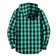 thumbnail image 6 of Plaid Hoodie Jacket for Men Ghalytn Buffalo Check Sweatshirt - Casual Zip Up with Pockets, 6 of 6