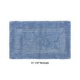 thumbnail image 2 of Better Trends 21" x 34" Premium Bathroom Rug Mat, 100% Cotton, Extra Soft Tufted Door Mat, Water Absorbent & Reversible Bath Mat (Dark Blue) Lux Collection, 2 of 6
