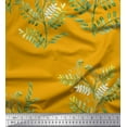 thumbnail image 1 of Soimoi Gold Rayon Fabric Mimosa Pudica Leaves Fabric Prints By Yard 58 Inch Wide, 1 of 3