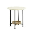 thumbnail image 3 of Madison Park Beaumont End Table with White and Black Finish MP120-1098, 3 of 4