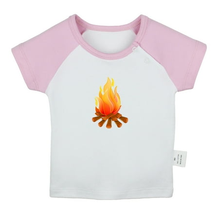 

Nature Bonfire Pattern T shirt For Baby Newborn Babies T-shirts Infant Tops 0-24M Kids Graphic Tees Clothing (Short Pink Raglan T-shirt 6-12 Months)