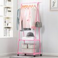 thumbnail image 4 of Labymos Triangle Coat Rack Steel Tube Removable Large Capacity Hanging Clothes Tree Quilt Shoes Bags, 4 of 5