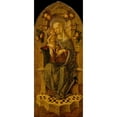 thumbnail image 3 of Nicola di Maestro Antonio 8x14 Black Modern Framed Museum Art Print Titled - Madonna and Child Enthroned (ca. 1475-90), 3 of 5