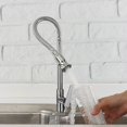 thumbnail image 4 of Boquilla giratoria de 360 grados, rociador flexible extraíble, mezclador de cocina, mezclador de agua fría, acero inoxidable cromado, 4 of 5