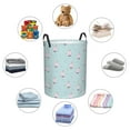 thumbnail image 6 of Balery Milk Tea Round Laundry Basket with Handles Waterproof Freestanding Laundry Hamper for Clothes Toys in the Dorm and Family-Medium, 6 of 8