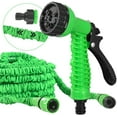 thumbnail image 1 of Manguera de jardín flexible Vhermosa con ducha de mano adaptador de 30 m verde 1/2 pulgada 3/4 pulgada a prueba de torceduras, 1 of 8