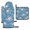 Blue Cute Rose Flowers, variant on Galaxy Soccer Space Oven Mitts and Pot Holders Sets 3pcs, Heat Resistant Oven Gloves Potholder For Home Kitchen Bbq Baking Grilling Cooking Baking Gifts