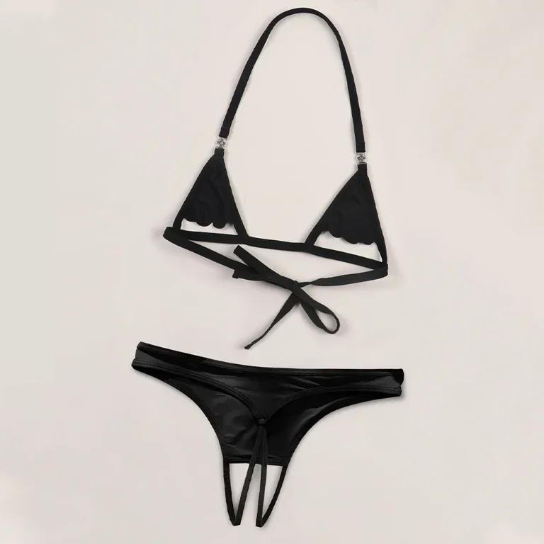 Sexy Lingerie for Women, Two Piece Sheer Matching Seamless Bra and Naughtie  Low Rise Hotpants Panties - Walmart.com