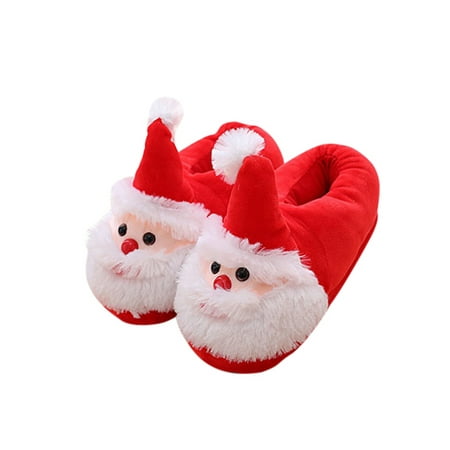 

Lacyhop Unisex Warm Slippers Women s Men Fuzzy Plush Cozy Christmas House Shoes for Indoor Outdoor Full Cover/Backless Slippers