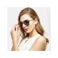 thumbnail image 5 of Polarized Aviator Sunglasses for Women, Grey 58mm Shatterproof Lens, Silver Metal Frame,Case Included, 5 of 8