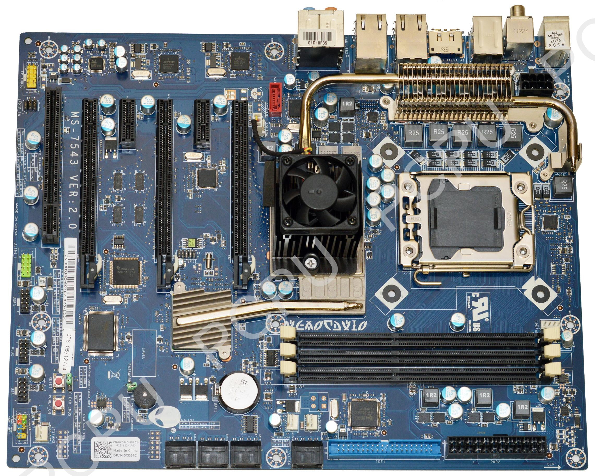 XDJ4C Dell Alienware Area 51 Intel Desktop Motherboard s1366 XDJ4C Dell Alienware Area 51 Intel Desktop Motherboard s1366