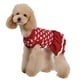 thumbnail image 4 of Otoño e invierno cálido perro rojo cuidado ropa suéter falda festivo mascota ropa suministros para paseos y salidas casuales, 4 of 6