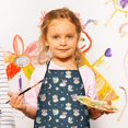 thumbnail image 3 of Dark Blue Star Fairy Pattern Kids Aprons for Girls and Boys,Adjustable Neck Strap Toddler Aprons for Kids Cooking Baking, 3 of 7