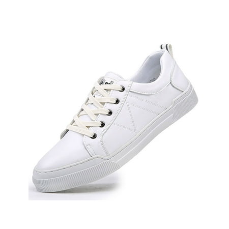 

Rockomi Men Sneakers Breathable Athletic Sneaker Lace Up Casual Shoe Mens Lightweight Soft Flats Anti Slip Fitness Workout Sport Shoes White 5.5
