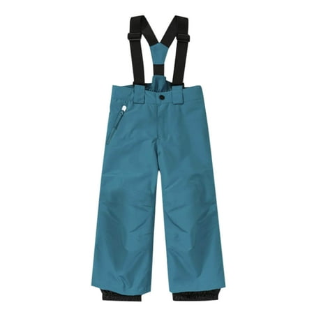 Kiijoy Toddler Boys Wide-Leg Outdoor Sports Overalls Ski Pants Strap Jumpsuit Sizes 2-3