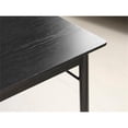 thumbnail image 4 of Unique Furniture Contemporary Rectangular Dining Table in Black Oak, 4 of 5