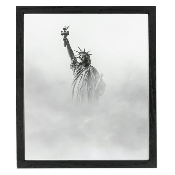 ArtToFrames 11x17" Black Picture Frame, Black Wood Poster Frame, with Regular Glass and Foam Backing 3/16 inch (FBPL-4308)