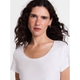 thumbnail image 5 of Scenario Women's Scoop Neck Tee with Cap Sleeves, Sizes XS-XXXL, 5 of 6