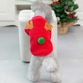 thumbnail image 5 of Dog Cat Christmas Outfit Coat Sweater Elk Cartoon Costume Soft Warm Fleece Pet Winter Party Dress Up Clothes Jumpsuit Apparel for Puppy, 5 of 8