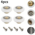 thumbnail image 2 of 4Pcs Shower Room Pulley Bathroom Sliding Glass Door Wheels Nylon Copper Roller, 2 of 4