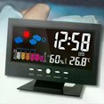 thumbnail image 3 of LCD Weather Station with Clock Thermometer Hygrometer Calendar Voice Control Colorful Display Temperature Monitor Alarm Function, 3 of 5