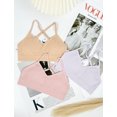 thumbnail image 2 of Livona Racerback Training Bra for Girls- 3 Pack Seamless Sports Bra, Padded Everyday Bra Bralette,Crop Cami Tank Top (6-14), 2 of 6