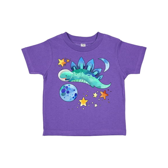 Inktastic Stegosaurus Space Dinosaur with Stars and Planet Boys or Girls Toddler T-Shirt